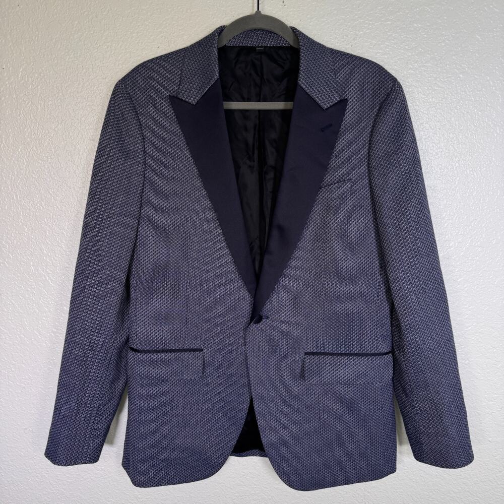 Bonobos Blazer Jacket Mens 40 R Slim Fit Tuxedo Italian Total Travel Blue 40R